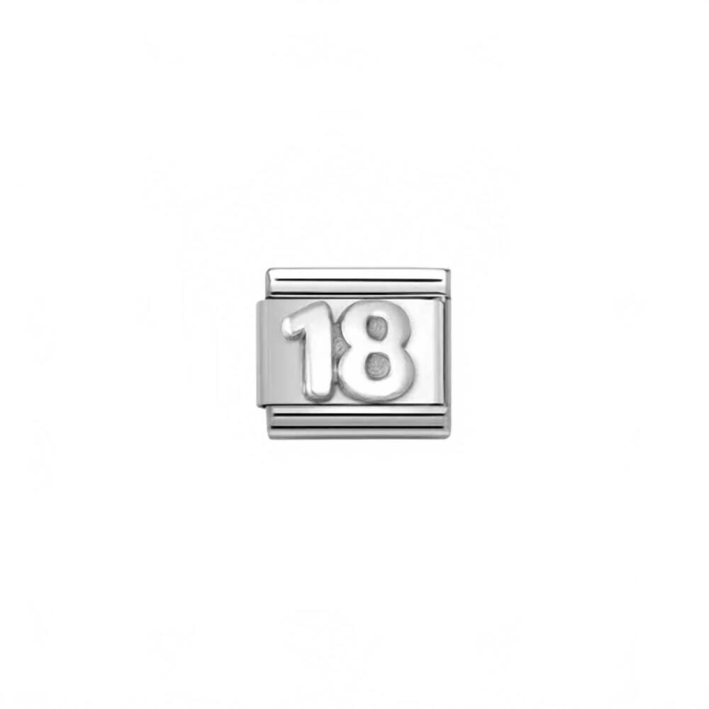 NEW NOMINATION unisex celebrate links bracelet in 18 silver